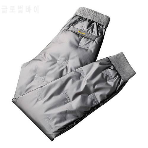 2021 NEW down pants men&39s winter outside a man wear sweat pants outdoor sports warm feather duck trousers men keep out the cold