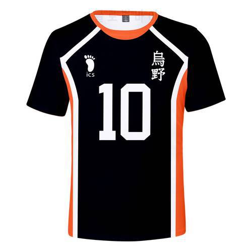 Haikyuu T-shirt Volleyball Team Uniform Training Clothes Men Women T Shirt Adults Children Tshirt Summer Casual Short Sleeve Tee