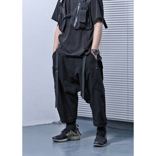 Reindee Lusion 21 ss 2 in 1 Molle system low crotch samurai pants techwear water repellent multi pockets waist adjustment