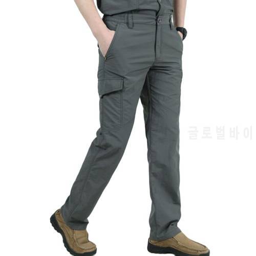 2021 Men&39s Pants Breathable Summer Casual Army Military Long Trousers Male Waterproof Quick Dry streetwear outdoor Cargo pants