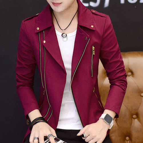 2023 Spring And Autumn New Jacket Men&39s Sports Trend Youth Lapel Handsome Slim Trendy Outerwear