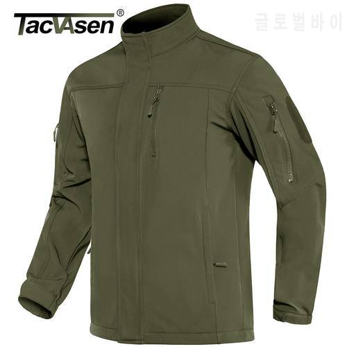 TACVASEN Warm Fleece Jacket Men&39s Tactical Jacket Softshell Waterproof Military Jacket Outdoor Hiking Coats Outwear Windbreaker