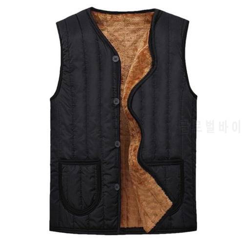 Thicken Fleece Warm Vest Men&39s Sleeveless Jacket Winter Jacket Undershirt Clothes 2021 New