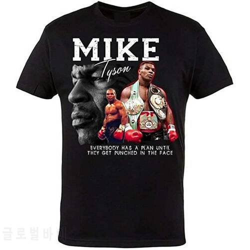 Iron Mike Tyson Legend Boxing T-Shirt Unisex Black Mens S-3XL Handmade