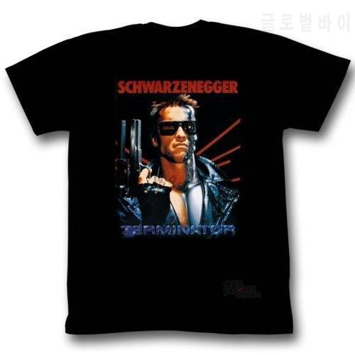 The Terminator Arnold Schwarzenegger Movie Poster Licensed Adult Shirt XS-XXXL men&39s top tees cotton t-shirt