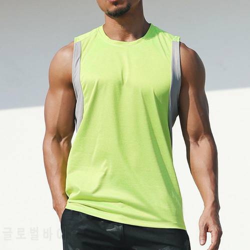 Men Outdoor Men&39s Vest Undershirt Elastic Sweat-absorbent Polyester Summer Sports Casual Breathable Vest for Gym мужская одежда