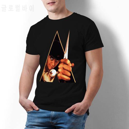 Clockwork Orange Tshirt Scary Movie 100 Percent Cotton Short Sleeve T Shirt Print Basic T-Shirt Man 3xl