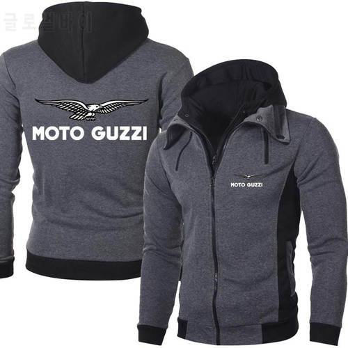 2021 New Spring Autumn Men&39s Moto Guzzi Logo Hoodies Outdoor Casual Male Jackets Warm High Quality Harajuku Sweatshirts