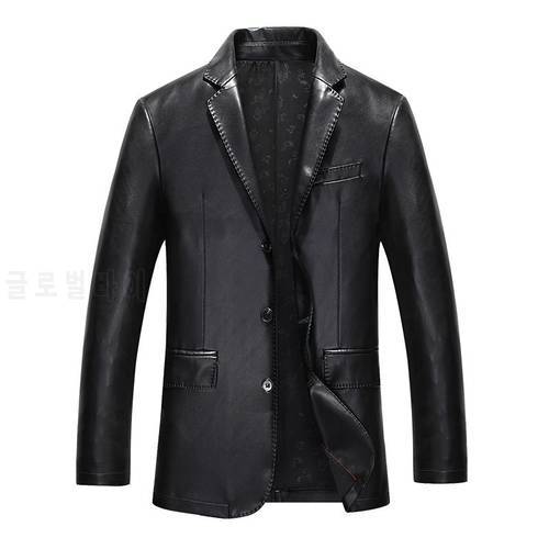 Leather Men&39s 2020 new clothing sheepskin men&39s business leather suit coat