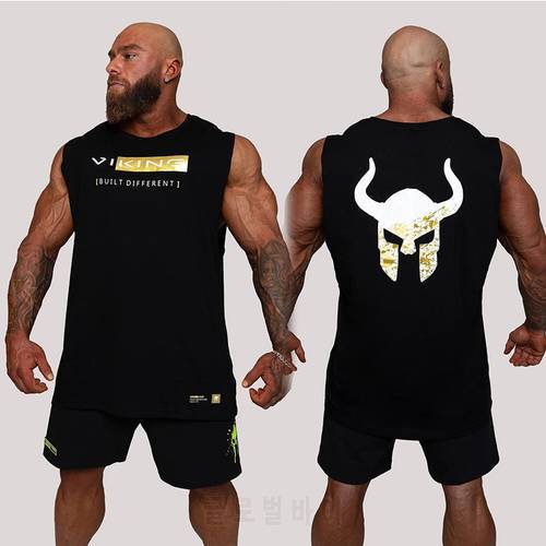 New Gyms Workout Vest Summer Brand Cotton Sleeveless Shirt Casual Fashion Fitness Stringer Tank Top Men Bodybuilding Clothing