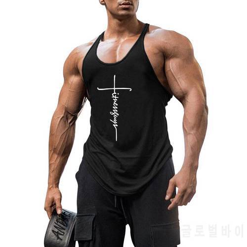 Gym Tank Top Men Fitness Clothing Mens Bodybuilding Tank Tops Summer Training Clothing for Male Sleeveless Vest Shirts Plus Size
