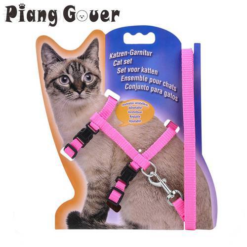 Pet Outdoor Leashes Chest Adjustable Harness Cats Walking Chest Strap Cat Collars Vest Type