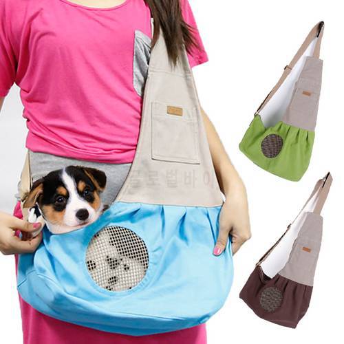 Portable Foldable Dogs Carrying Bags Canvas Breathable Slings Handbags For Small Pets Teddy Chihuahua Cat Puppy Dog Carriers