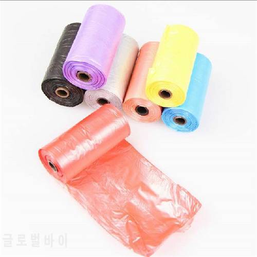 10 Rolls/150pcs Colorful Degradable Pet Poop Bags Waste Bags Dog Cat Waste Pick Up Clean Bag Garbage Bags Cleaner