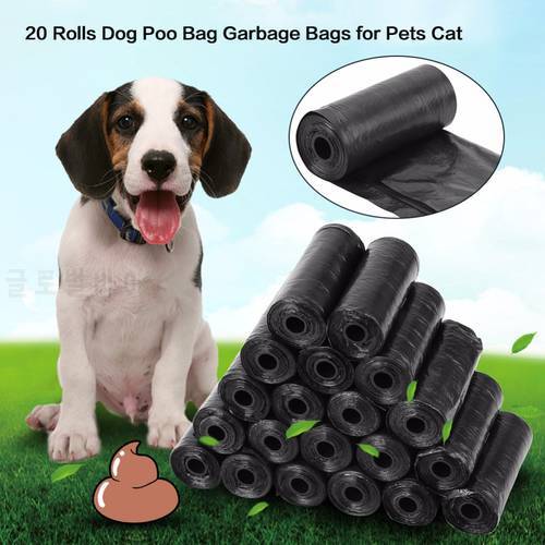 20 Roll /300PCS Pet Dog Poop Bags Pet Waste Bag Dog Cat Waste Pick Up Clean Bag Outdoor Clean Pets Supplies Portable Design