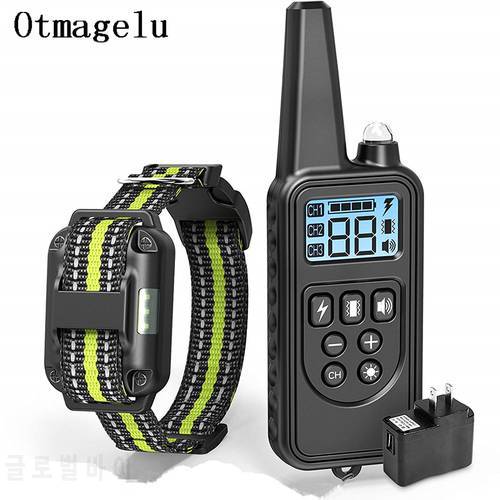 Pet Remote Control Electric Dog Training Collar with LCD Display Waterproof Rechargeable Collars Dropshipping 2019 New Arrives