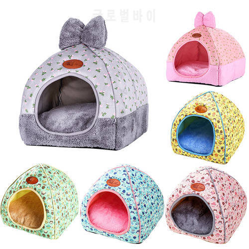 Dog Bed Mat Kennel Soft Dog Puppy Cats Winter Warm Bed Sleeping House for Dogs Nest Sofa Pet Kennel House Mat Chihuahua Bed