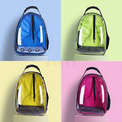 Portable Cat Backpack Fashion Space Transparent Breathable Pet Backpack Durable Dog Travel Bags Pet Carrier Bag Outdoor