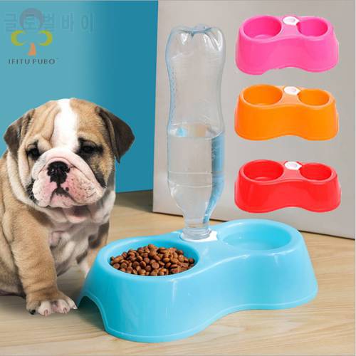 1pcs Plastic Puppy Pet drinkers Automatic Water Feeder Dispenser Food Dish Bowl Pet Dog Cat Drinking Water For Pet Dog Cat ZXH