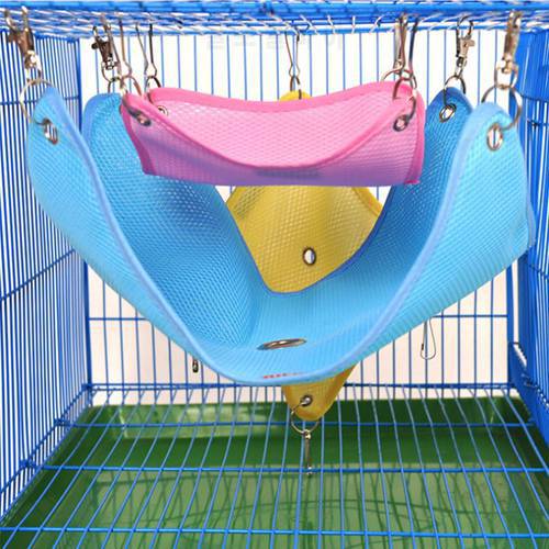 Summer hammock bed hanging ventilation mesh mesh swing cat hanging wolf chinchilla hammock Hamster hammock