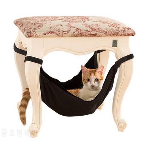 Cat Hanging Bed Cat Mat Warm Soft Kitten Large Pet Cat Hammock Bed for Small Dog Puppy with 4 Anti Skid Rind and 4 Clip