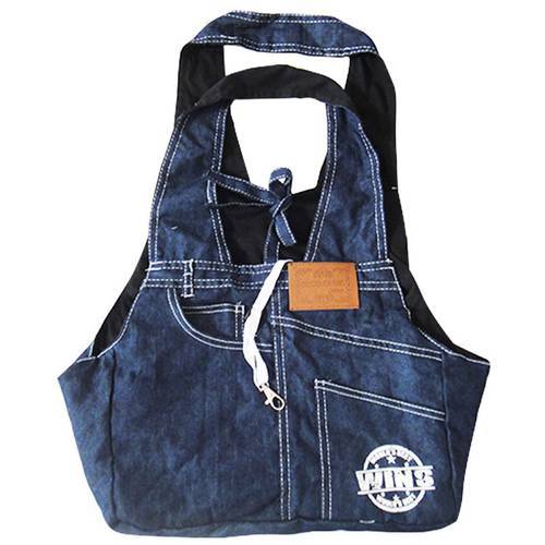 Pet Dog Portable Outdoor Travel Carrier Bag Denim Made Breathable Solid Bag For Small Dogs Cats PB725
