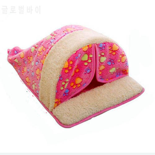 Pet Dog Bed washable Warming Dog House Soft Material Pet Nest all seasons Nest Kennel For Cat Puppy cat nest with curtain
