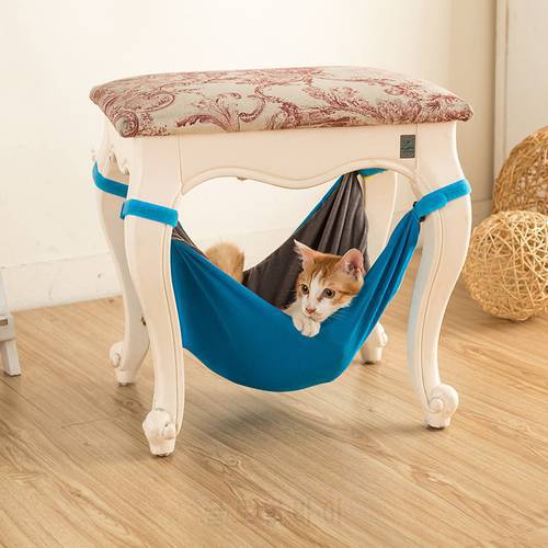 Pet Kitten Cat Hammock Bed Hanging Removable Hanging Soft Bed Cages for Chair Kitty Rat Small Pet Comfortable dog cat bed