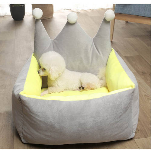 Comfortable Dog Sofa Cat Nest Removable Pet Bed Easy To Clean Dog House Kennel Princess Pet Sleepping Cushion Puppy Teddy Basket