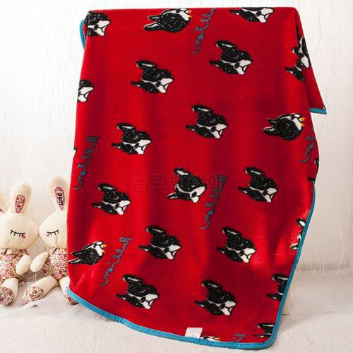 New Winter Warm Dog Bed for Dogs Soft Fleece Pet Blanket Dog Sleeping Mat Pets Mattress Cushion Bull Terrier French Bulldog Beds