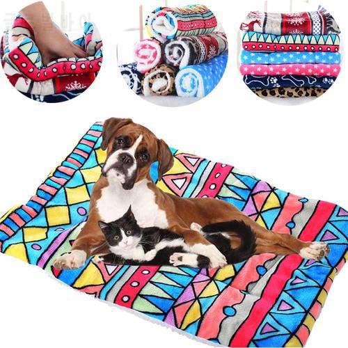 Warm Dog Bed Mat Puppy Cat House Kennel Small Medium Large Dogs Beds Christmas Sleeping Blanket Chihuahua Snowflake mata dla psa