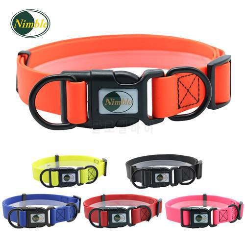 8 Colors Pet Dog Collar, PVC Waterproof Puppy Collars for Small Medium Large Dogs Dirty Resistant and Easy to Clean Pet Supplies