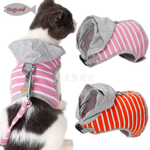 Mesh Pet Cat Harness collars vest and Leash Set Breathable Cats Kitten Tuigje Collar adjustable Harnesses Vest for Small Cat