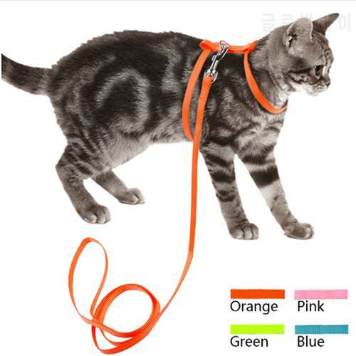 Pet Cat Harness Leash Dog Puppy Rabbit Leash Lead Cat Vest Nylon Strap Harness Collar For Small Kitten Dog Walking Training Rope