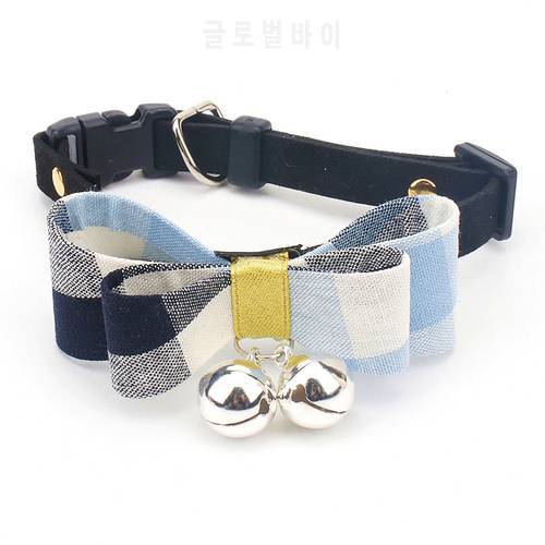 Traumdeutung Small Cats Collars Bows Bell Personalized Accessories Product Kitten For Pets Collar Dogs Puppy Necklaces