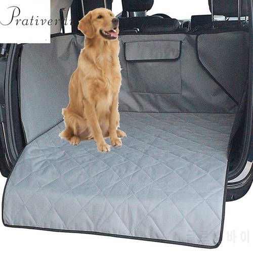 Waterproof Pet Mat Dog Carriers Safe Cargo Liner Cover Washable Car Travel Protector Back Seat Cover Pockets for SUV Pet Barrier