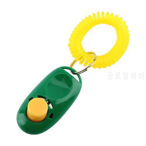 4 Colors Pet Training Clicker Click Agility Trainer Aid Wrist Training Dog Clicker with Wrist Strap Pet Horse Supplies