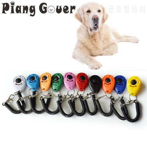 2Pcs Dog Clicker Toys Pet Tranining Clickers Obedience Dog Cat Training Trainer