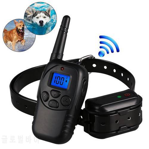 100% Waterproof Pet Dog Training Shock Collars With Remote 300M Best For Medium Large Small Dogs Swimming Training Collar