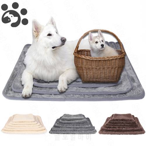 Pet Dog Mat Dogs Bed Mats Winter Warm Plush Dog Blanket Puppy Towel Cover Soft Dogs Cushion for Large Small Dog Carpet Bulldog
