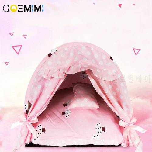 Dog House Nest With Mat Lovely Puppy Bed With Pillow Cat Bed House For Small Medium Dogs Top Quality Puppy House