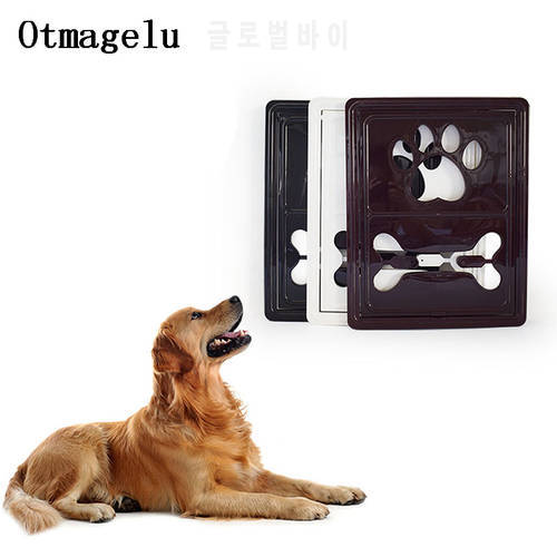 Lockable Magnet Control Pet Dog Cat Door for Screen Window Security Flap Gates Pet Tunnel Dog Fence Free Access Door for Home