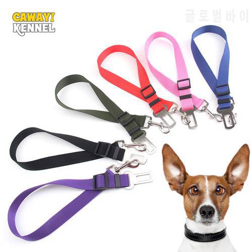 CAWAYI KENNEL Vehicle Car Pet Dog Seat Belt Puppy Car Seatbelt Harness Lead Clip Pet Dog Supplies Safety Lever Traction Products