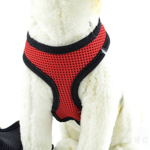 Adjustable Dog Harness Nylon Mesh Vest Soft Comfort Harness Dogs Puppy Cat Collar Pets Chest Strap Leash XS-XL