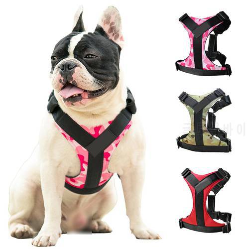 Durable Reflective Nylon Large Pet Dog Harness Adjustable Dog Vest Harness For Small Medium Large Dogs Pitbulls French bulldog