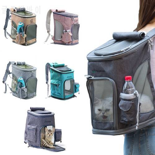 Breathable Pet Cat Travel Carrier Bag Airline Approved Outdoor-Carrying Backpack Portable Shoulder Bags for Small Medium Dog