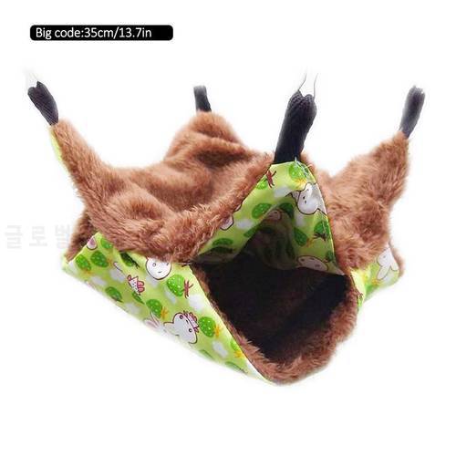 New Warm Double Layer Hamster Hanging House Hammock Cage Pet Hanging Squirrel Sleeping Bag For puppy Pet Chihuahua Supplies