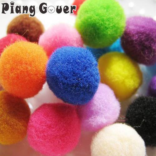 Soft Ball Cat Toys Mix Color Fuzzy Pet Ball Toy Cat Teaser Interactive Balls Toys For Kitten
