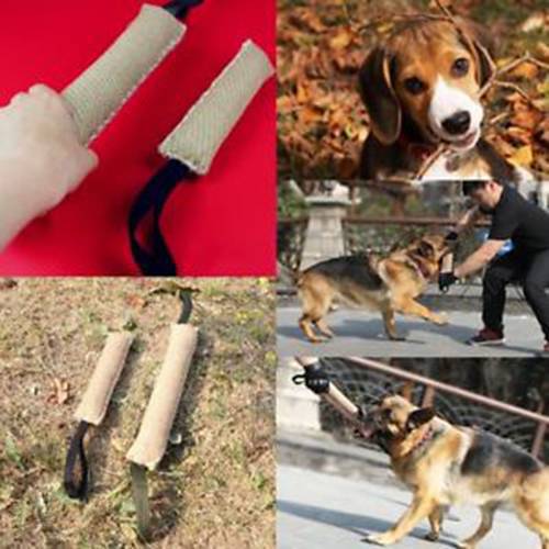 Durable Dog Training Bite Tug Chew Schutzhund Dog Interactive Pet Toy Teath Cleaning Outdoor Fun Training 2 Size