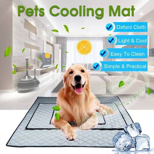 Big Pet Ice Cooling Mat Breathable Dog Cushion Puppy Cat Mats Non-Toxic Cool Bed Blanket Dog Mattress Accessories XS/S/M/L/XL